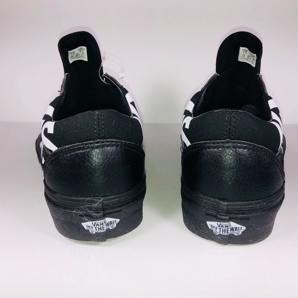 Vans Old Skool (Vans) Black & True White Sneakers - Picture 6 of 8